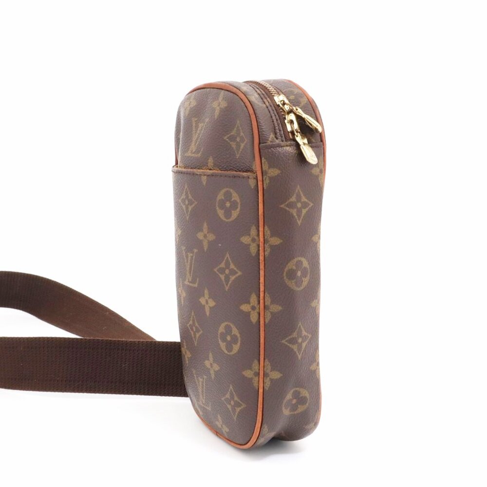 Authentic Louis Vuitton Monogram Gange Pochette Crossbody Bag Bum Shoulder Waist - Picture 7 of 16